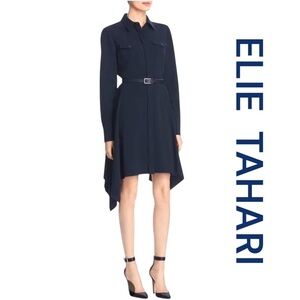 ELIE TAHARI Roxanne Dress in Color Stargazer (Navy Blue), Size 4.